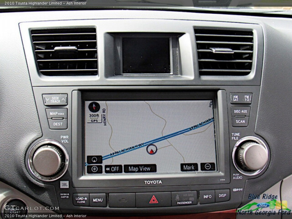 Ash Interior Navigation for the 2010 Toyota Highlander Limited #142281095