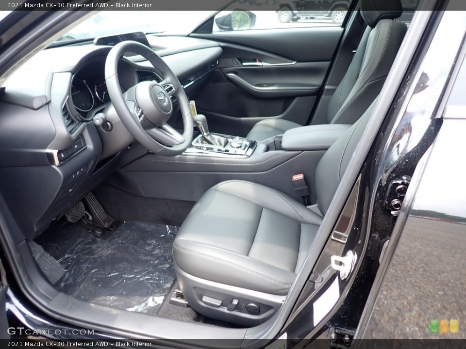 Black Interior Front Seat for the 2021 Mazda CX-30 Preferred AWD #142282753