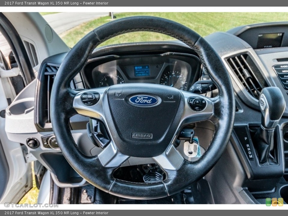 Pewter Interior Steering Wheel for the 2017 Ford Transit Wagon XL 350 MR Long #142283353
