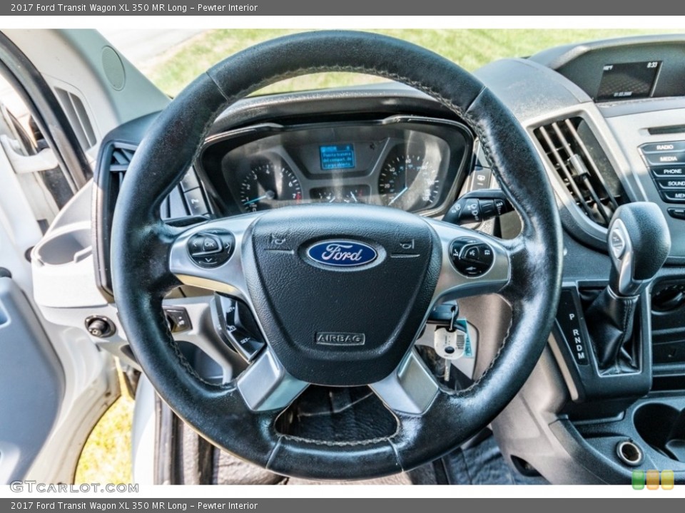 Pewter Interior Steering Wheel for the 2017 Ford Transit Wagon XL 350 MR Long #142283440
