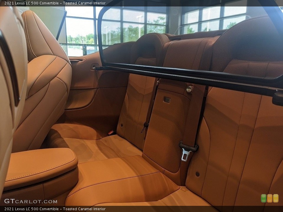 Toasted Caramel Interior Rear Seat for the 2021 Lexus LC 500 Convertible #142286743
