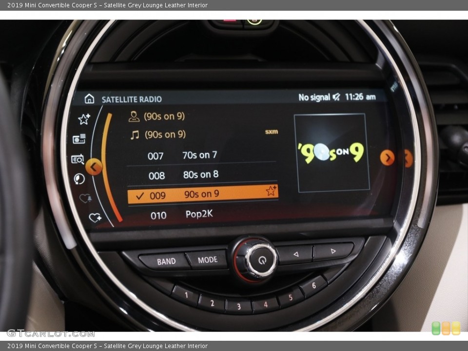 Satellite Grey Lounge Leather Interior Controls for the 2019 Mini Convertible Cooper S #142289647