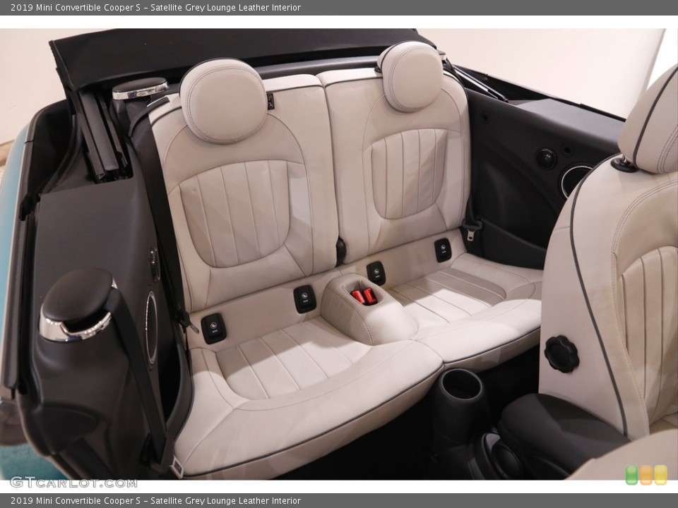 Satellite Grey Lounge Leather Interior Rear Seat for the 2019 Mini Convertible Cooper S #142289659