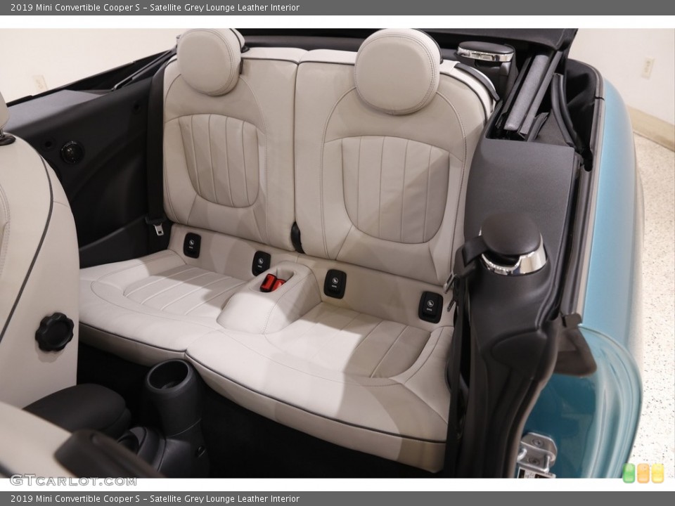 Satellite Grey Lounge Leather Interior Rear Seat for the 2019 Mini Convertible Cooper S #142289662