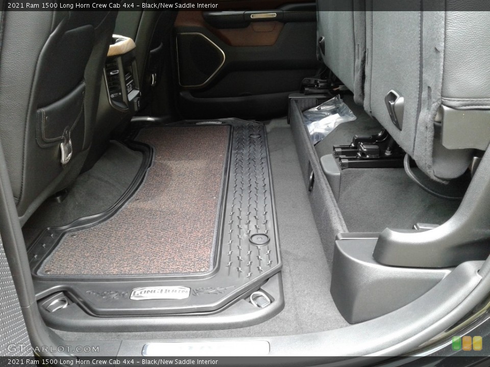 Black/New Saddle Interior Rear Seat for the 2021 Ram 1500 Long Horn Crew Cab 4x4 #142293540