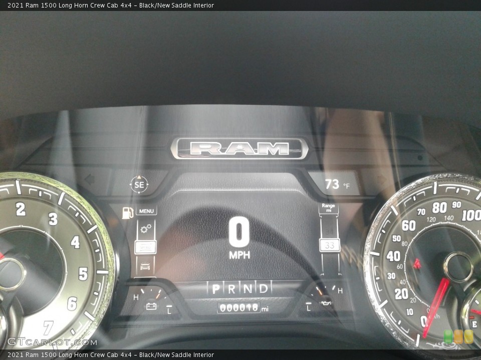 Black/New Saddle Interior Gauges for the 2021 Ram 1500 Long Horn Crew Cab 4x4 #142293711