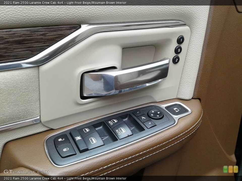Light Frost Beige/Mountain Brown Interior Door Panel for the 2021 Ram 2500 Laramie Crew Cab 4x4 #142294314