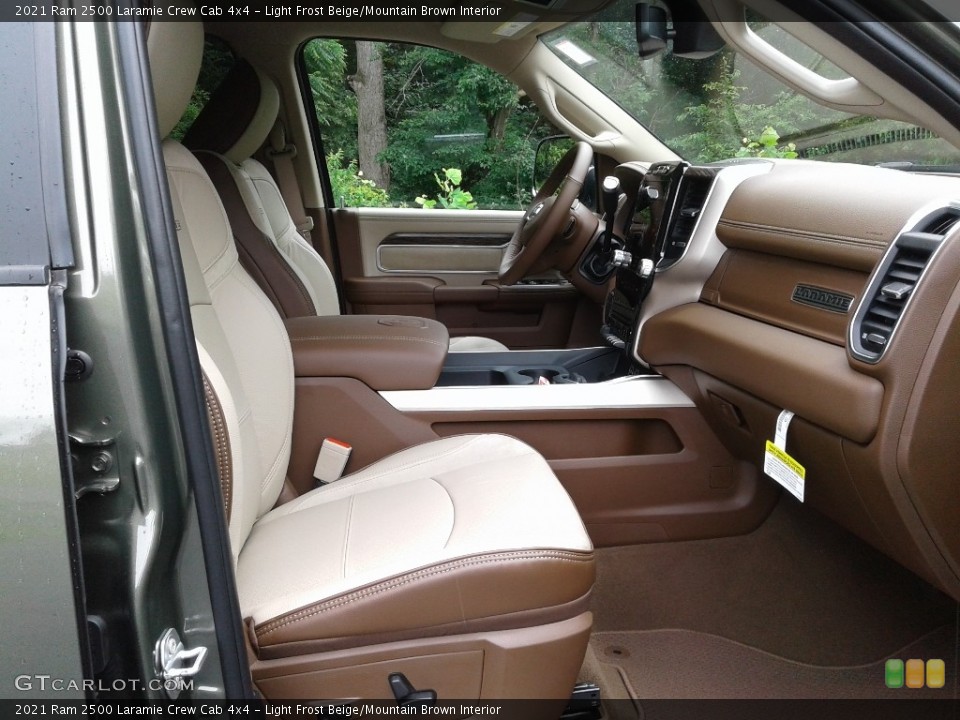 Light Frost Beige/Mountain Brown Interior Front Seat for the 2021 Ram 2500 Laramie Crew Cab 4x4 #142294452
