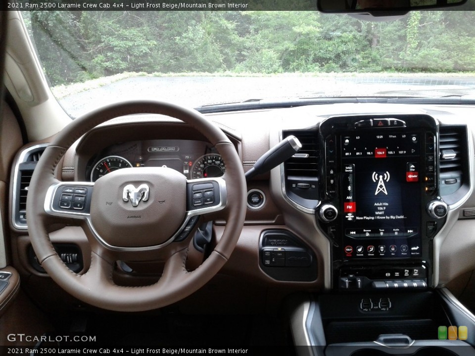 Light Frost Beige/Mountain Brown Interior Dashboard for the 2021 Ram 2500 Laramie Crew Cab 4x4 #142294476