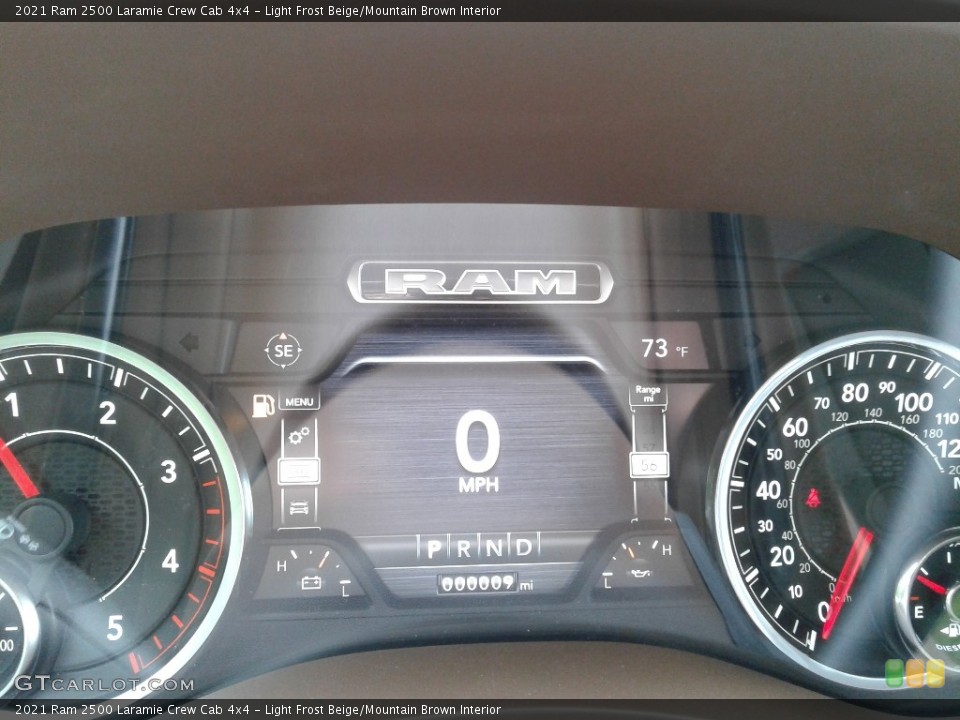 Light Frost Beige/Mountain Brown Interior Gauges for the 2021 Ram 2500 Laramie Crew Cab 4x4 #142294554