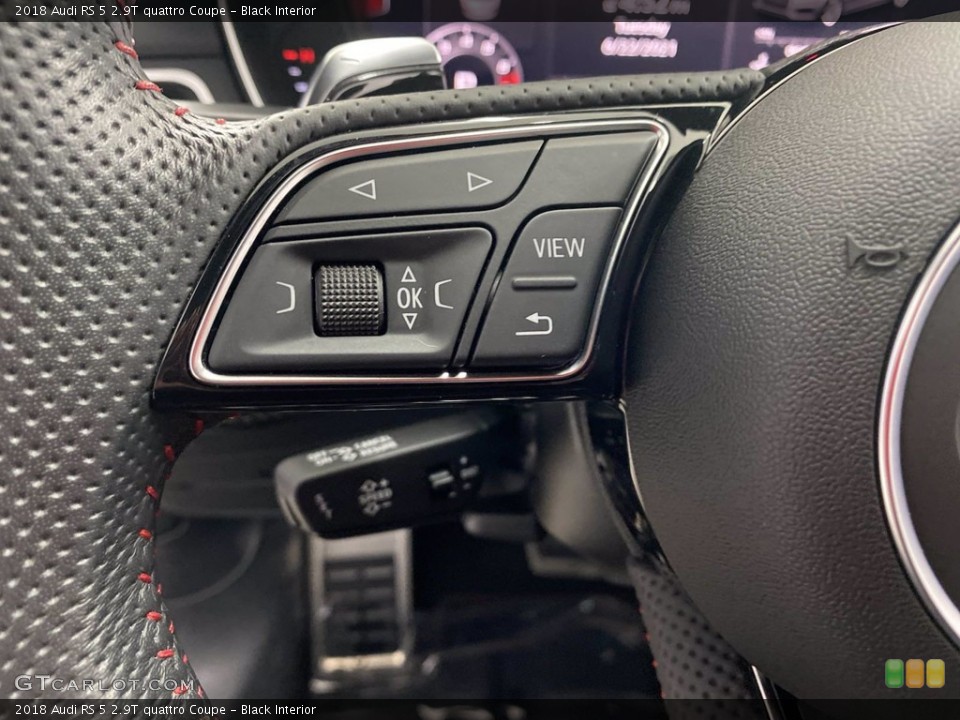 Black Interior Steering Wheel for the 2018 Audi RS 5 2.9T quattro Coupe #142295127