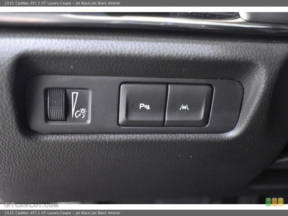 Jet Black/Jet Black Interior Controls for the 2015 Cadillac ATS 2.0T Luxury Coupe #142295457