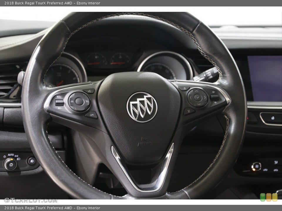 Ebony Interior Steering Wheel for the 2018 Buick Regal TourX Preferred AWD #142296231