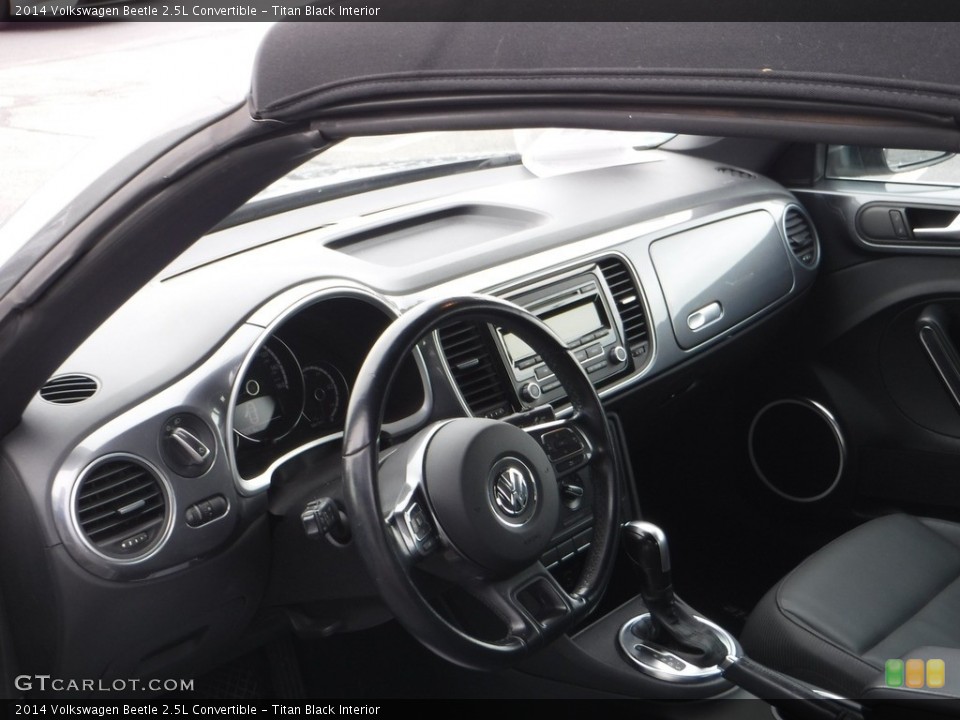 Titan Black Interior Steering Wheel for the 2014 Volkswagen Beetle 2.5L Convertible #142298511
