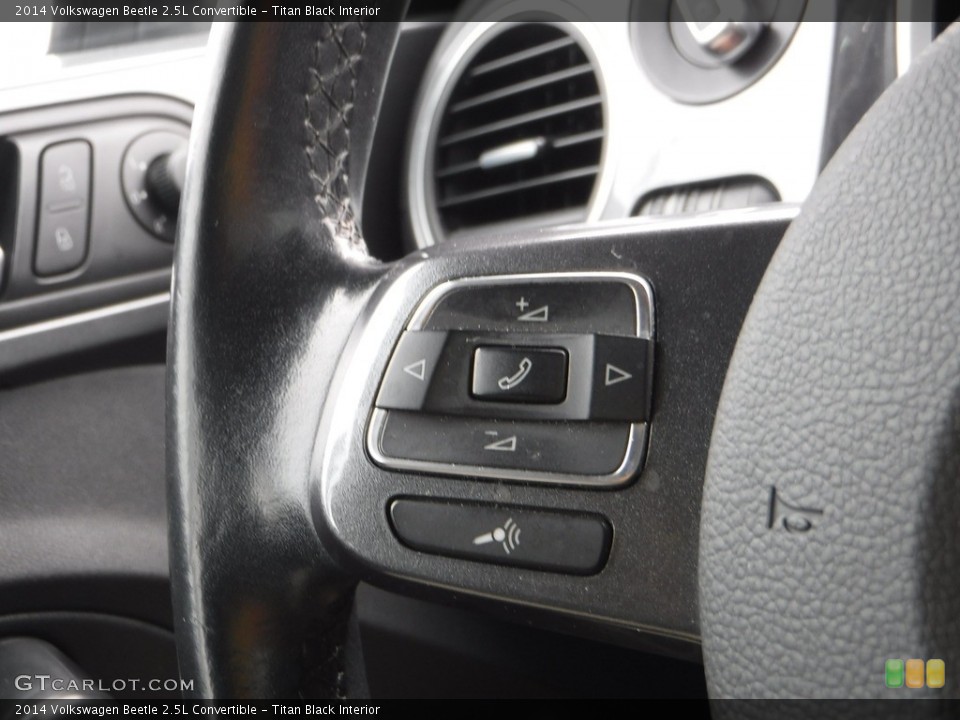 Titan Black Interior Steering Wheel for the 2014 Volkswagen Beetle 2.5L Convertible #142298589