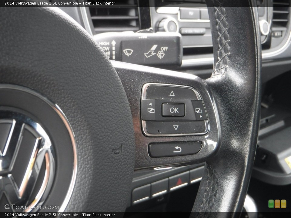 Titan Black Interior Steering Wheel for the 2014 Volkswagen Beetle 2.5L Convertible #142298598