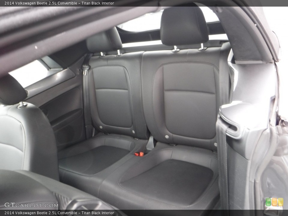 Titan Black Interior Rear Seat for the 2014 Volkswagen Beetle 2.5L Convertible #142298607