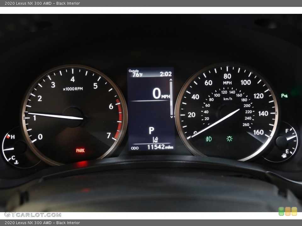 Black Interior Gauges for the 2020 Lexus NX 300 AWD #142300982