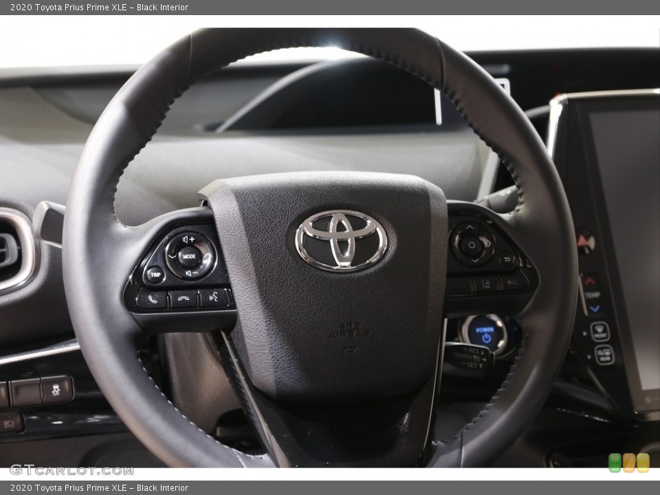 Black Interior Steering Wheel for the 2020 Toyota Prius Prime XLE #142302509