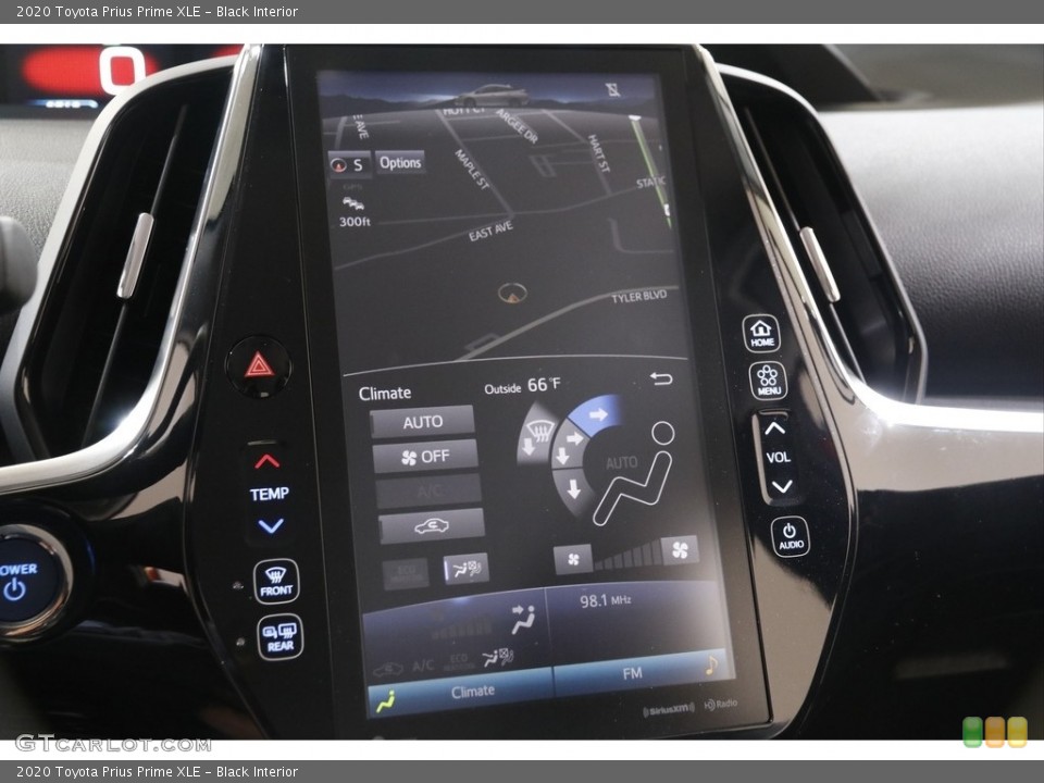 Black Interior Controls for the 2020 Toyota Prius Prime XLE #142302665