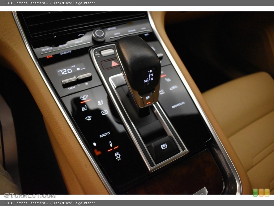 Black/Luxor Beige Interior Transmission for the 2018 Porsche Panamera 4 #142302749