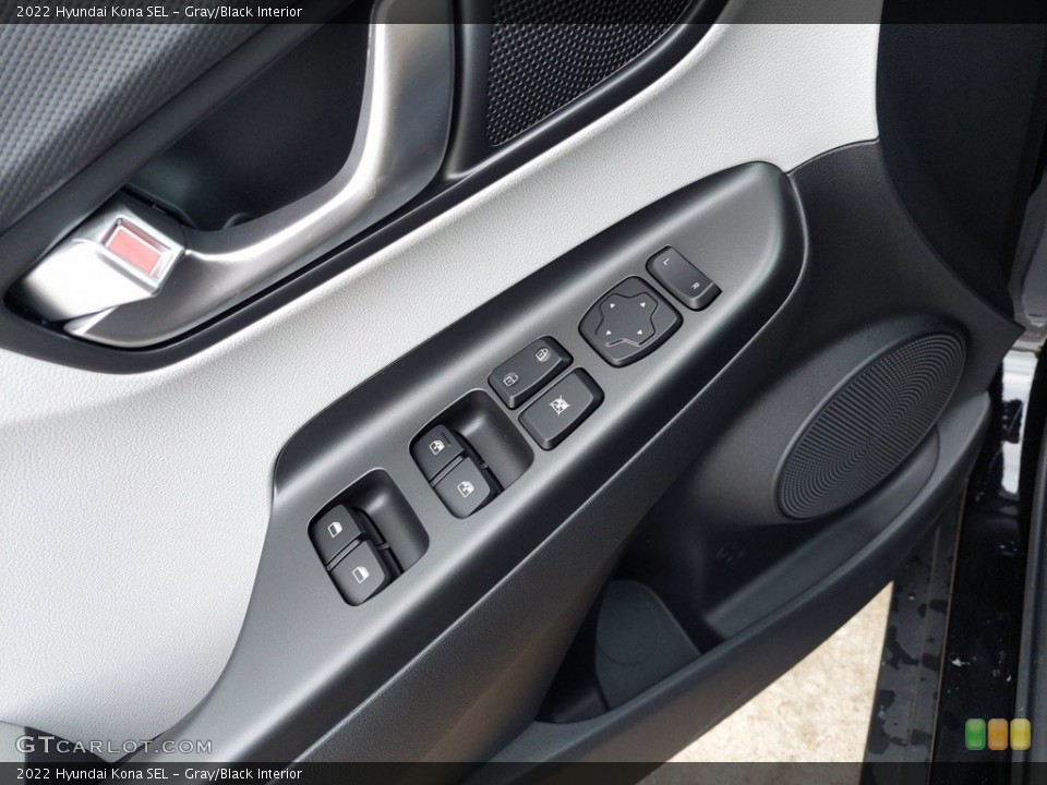 Gray/Black Interior Controls for the 2022 Hyundai Kona SEL #142303376