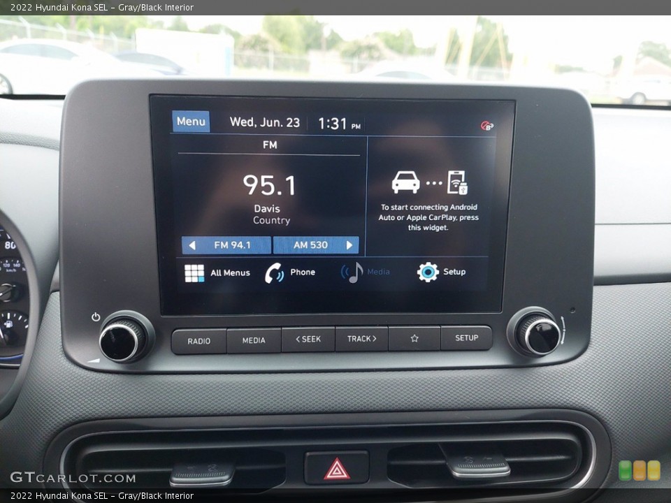 Gray/Black Interior Audio System for the 2022 Hyundai Kona SEL #142303491