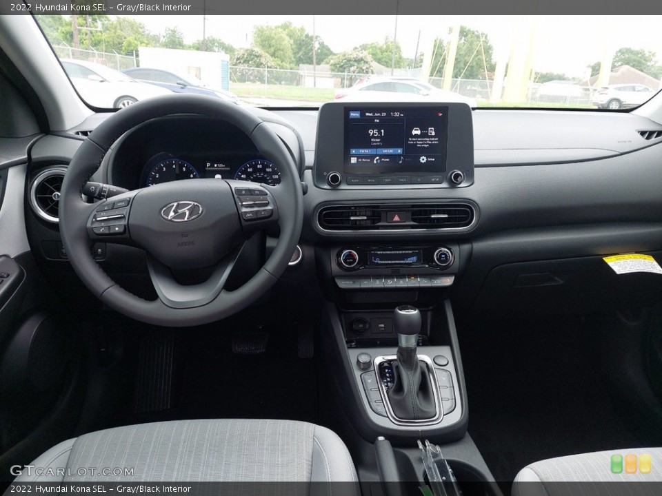 Gray/Black Interior Dashboard for the 2022 Hyundai Kona SEL #142303643