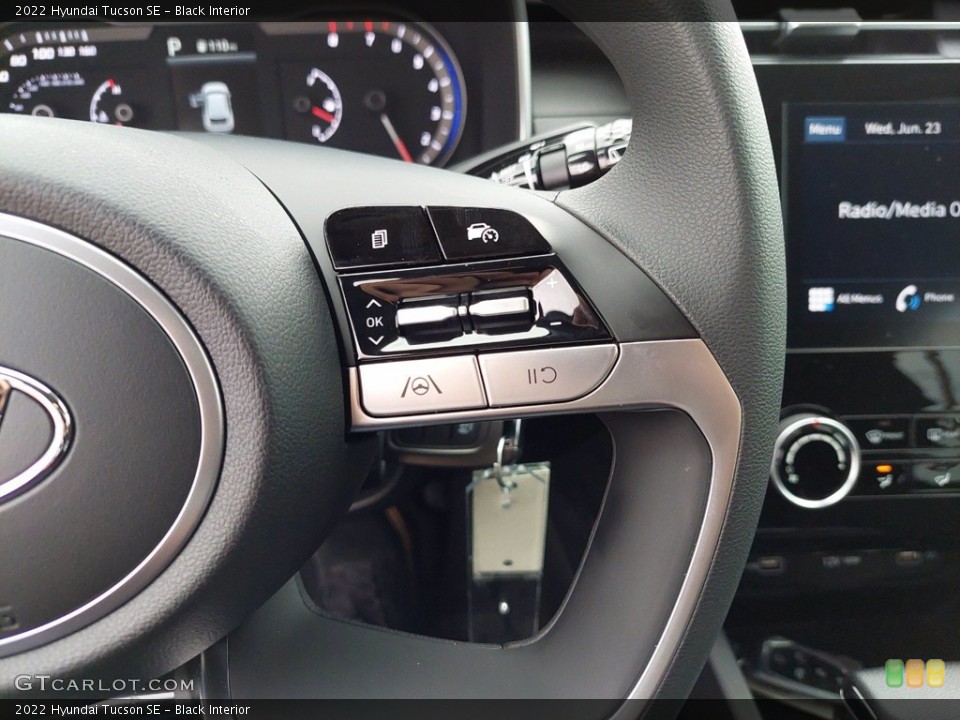Black Interior Steering Wheel for the 2022 Hyundai Tucson SE #142304027