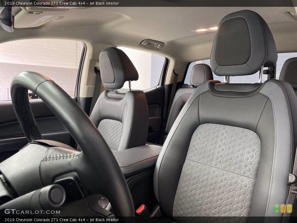 Jet Black Interior Front Seat for the 2019 Chevrolet Colorado Z71 Crew Cab 4x4 #142308185