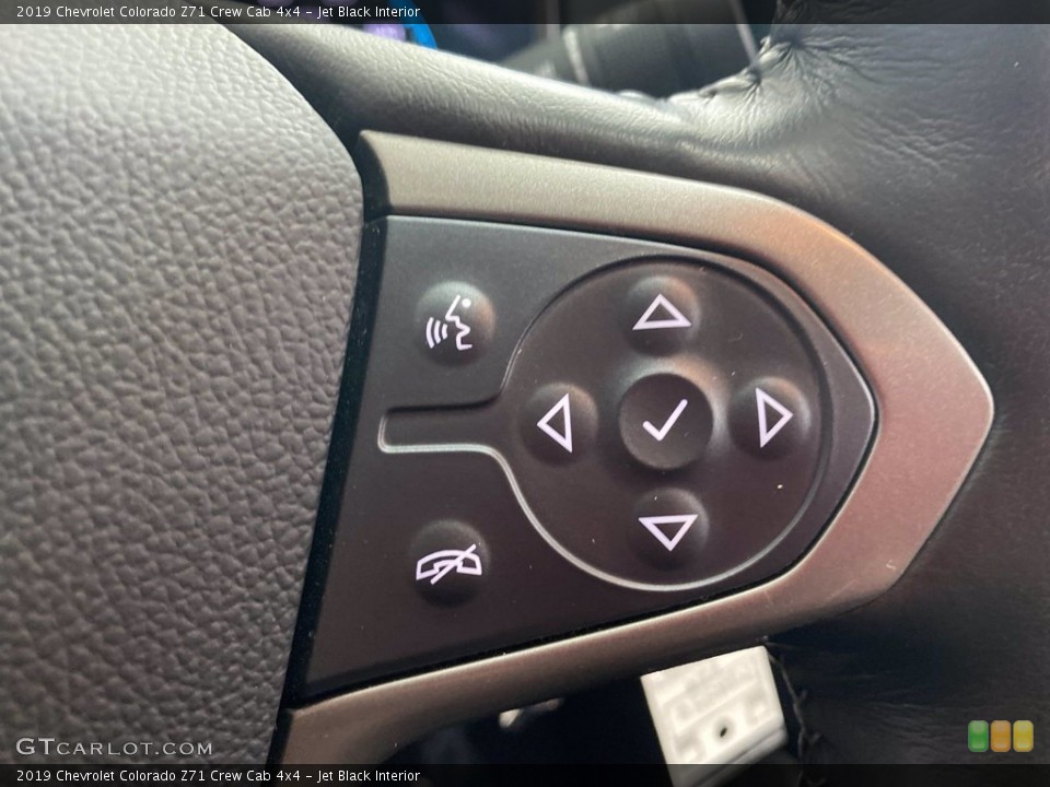 Jet Black Interior Steering Wheel for the 2019 Chevrolet Colorado Z71 Crew Cab 4x4 #142308200