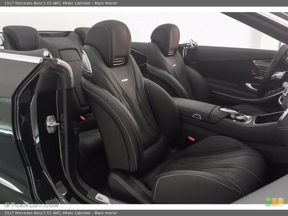 Black Interior Front Seat for the 2017 Mercedes-Benz S 63 AMG 4Matic Cabriolet #142308236