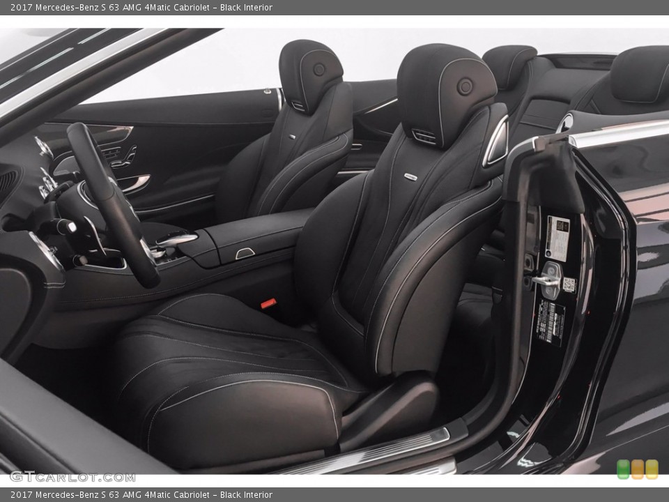 Black Interior Front Seat for the 2017 Mercedes-Benz S 63 AMG 4Matic Cabriolet #142308293