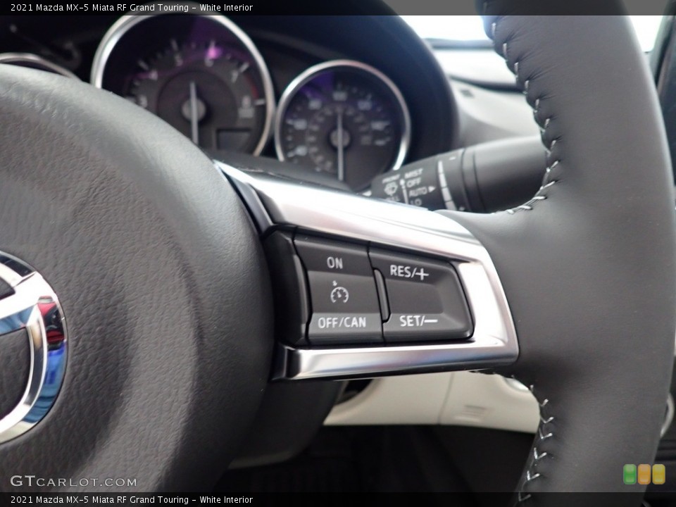 White Interior Steering Wheel for the 2021 Mazda MX-5 Miata RF Grand Touring #142312630