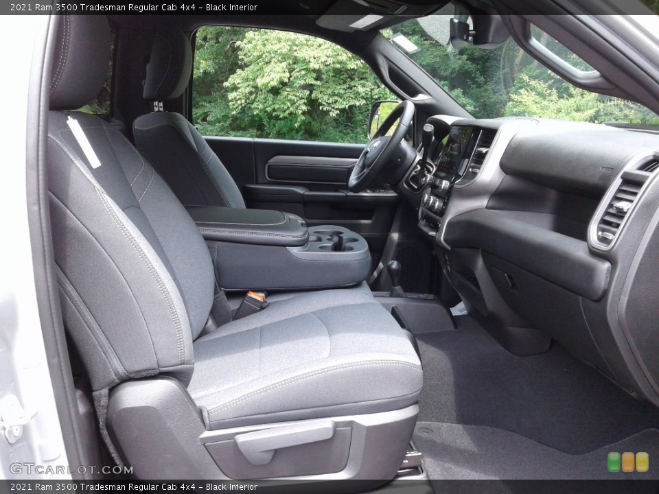Black Interior Front Seat for the 2021 Ram 3500 Tradesman Regular Cab 4x4 #142313704
