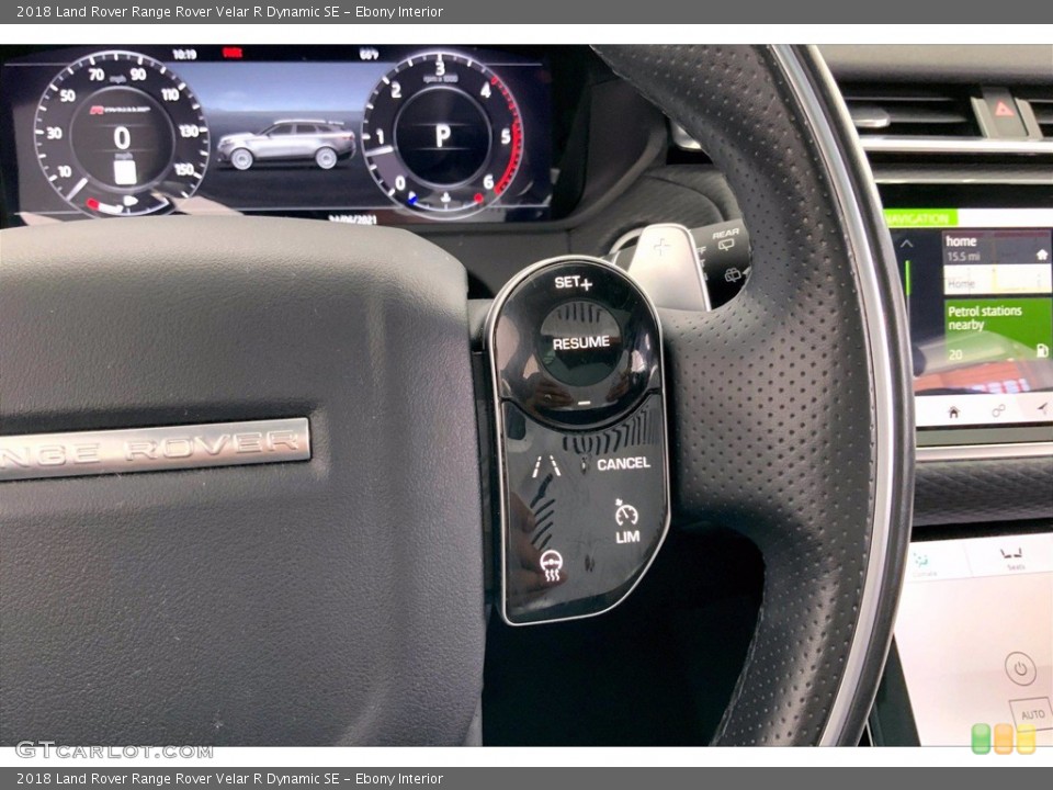 Ebony Interior Steering Wheel for the 2018 Land Rover Range Rover Velar R Dynamic SE #142313773