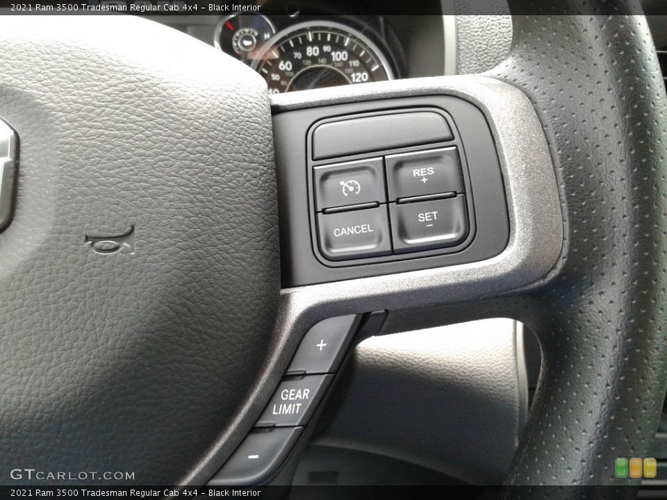 Black Interior Steering Wheel for the 2021 Ram 3500 Tradesman Regular Cab 4x4 #142313782