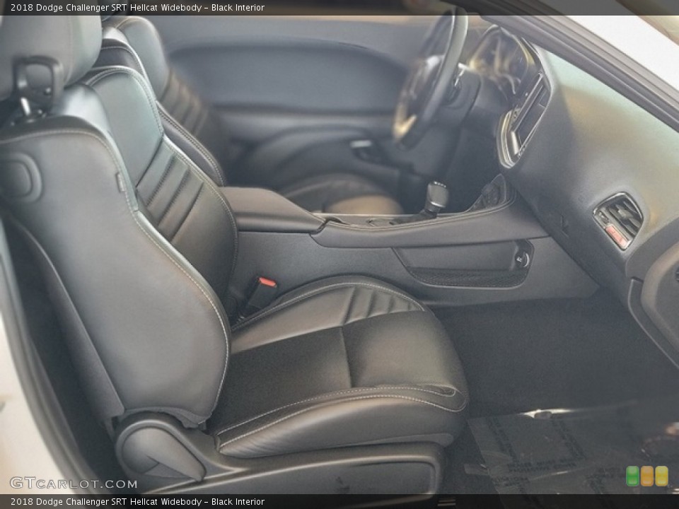 Black Interior Front Seat for the 2018 Dodge Challenger SRT Hellcat Widebody #142314742