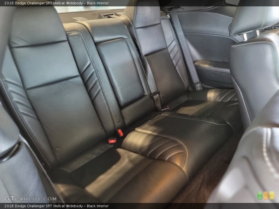 Black Interior Rear Seat for the 2018 Dodge Challenger SRT Hellcat Widebody #142314760