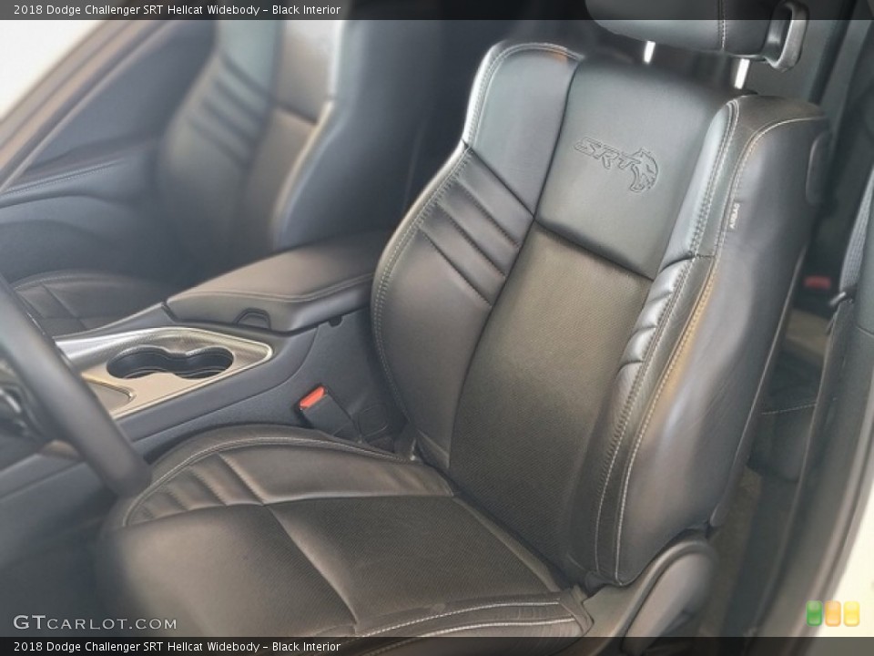 Black Interior Front Seat for the 2018 Dodge Challenger SRT Hellcat Widebody #142314949