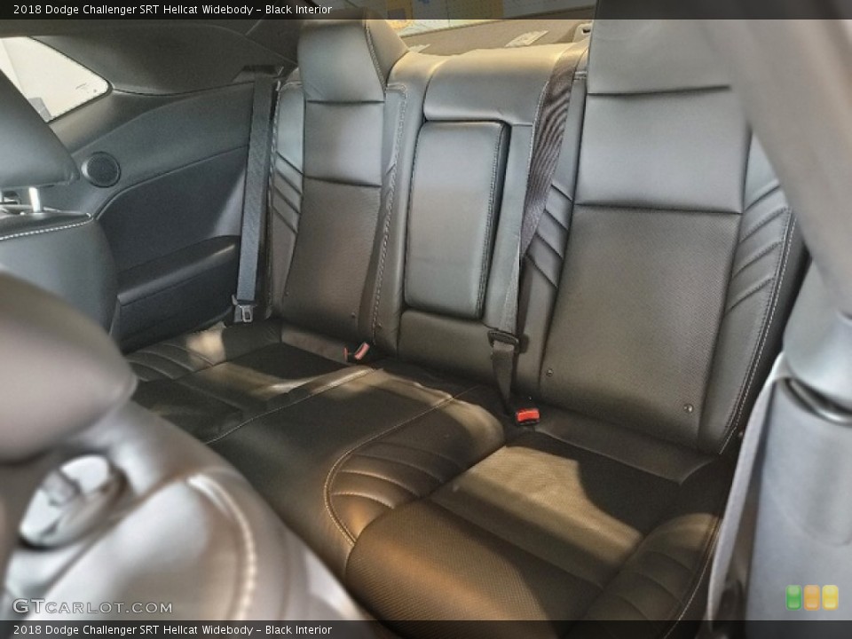 Black Interior Rear Seat for the 2018 Dodge Challenger SRT Hellcat Widebody #142315006