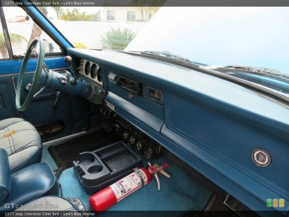 Levi's Blue Interior Dashboard for the 1977 Jeep Cherokee Chief 4x4 #142315225