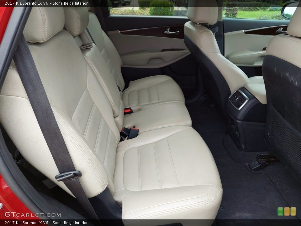 Stone Beige Interior Rear Seat for the 2017 Kia Sorento LX V6 #142318600