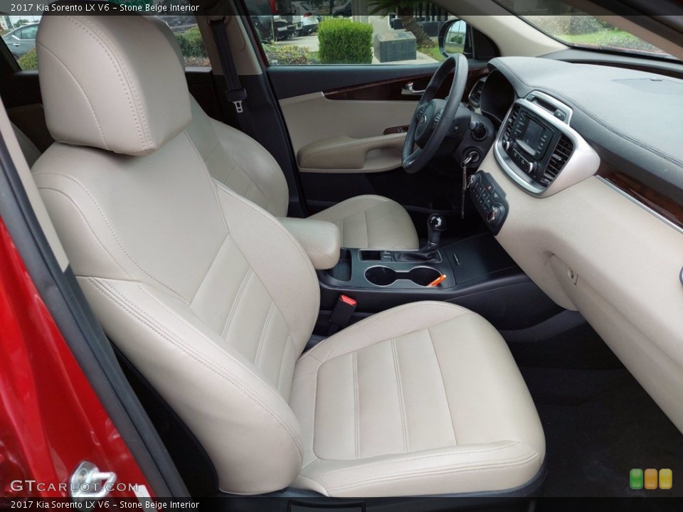 Stone Beige Interior Front Seat for the 2017 Kia Sorento LX V6 #142318636