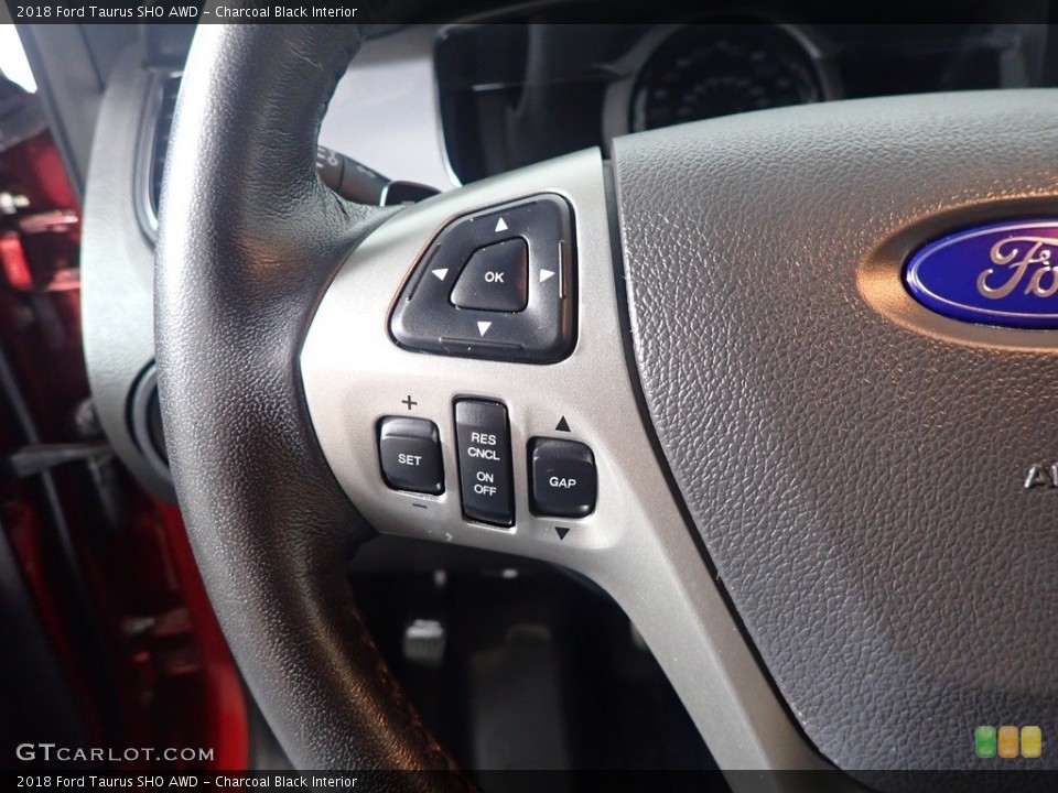 Charcoal Black Interior Steering Wheel for the 2018 Ford Taurus SHO AWD #142319923