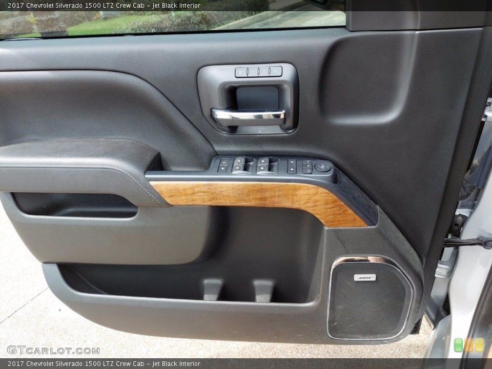 Jet Black Interior Door Panel for the 2017 Chevrolet Silverado 1500 LTZ Crew Cab #142320568