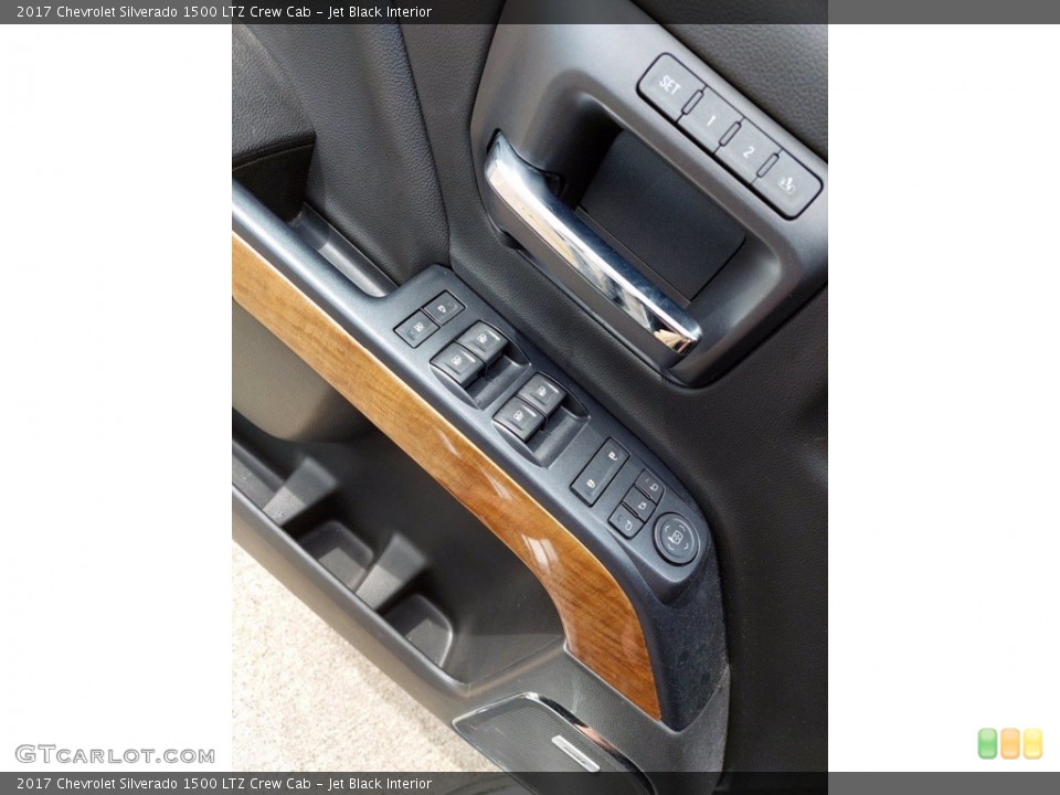 Jet Black Interior Door Panel for the 2017 Chevrolet Silverado 1500 LTZ Crew Cab #142320571