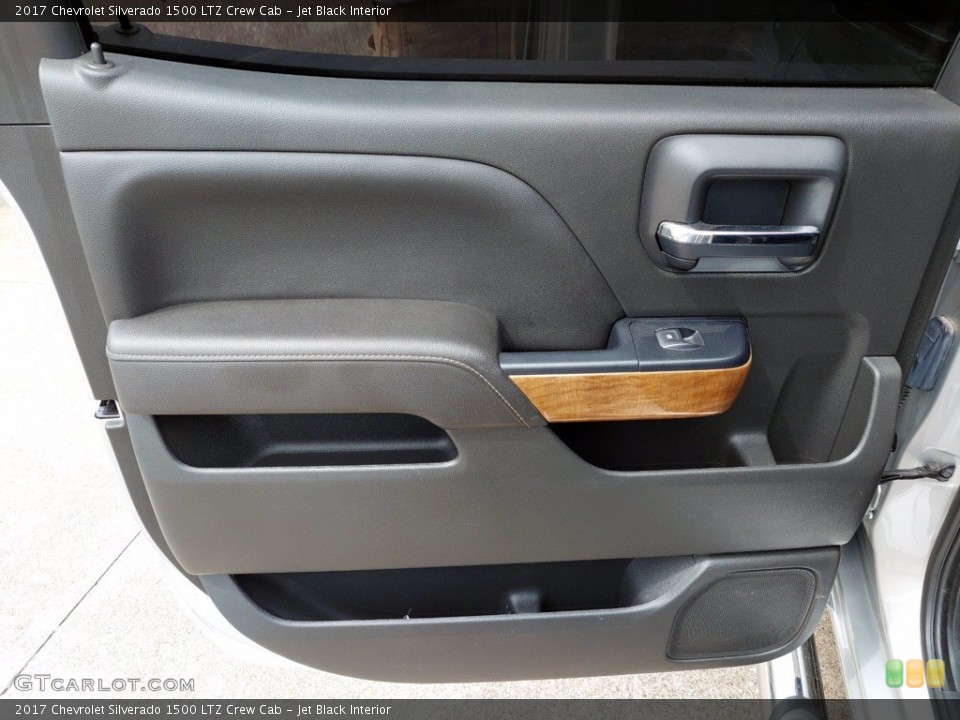 Jet Black Interior Door Panel for the 2017 Chevrolet Silverado 1500 LTZ Crew Cab #142320598