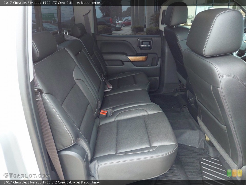 Jet Black Interior Rear Seat for the 2017 Chevrolet Silverado 1500 LTZ Crew Cab #142320607