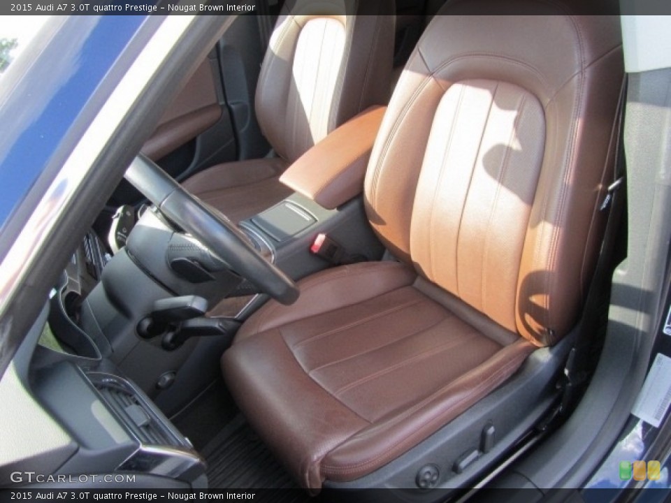 Nougat Brown Interior Front Seat for the 2015 Audi A7 3.0T quattro Prestige #142320676
